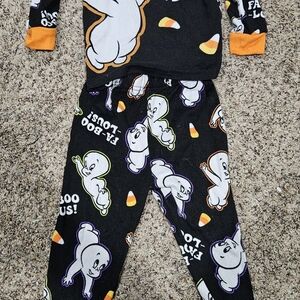 Ghost Print Pajama Set